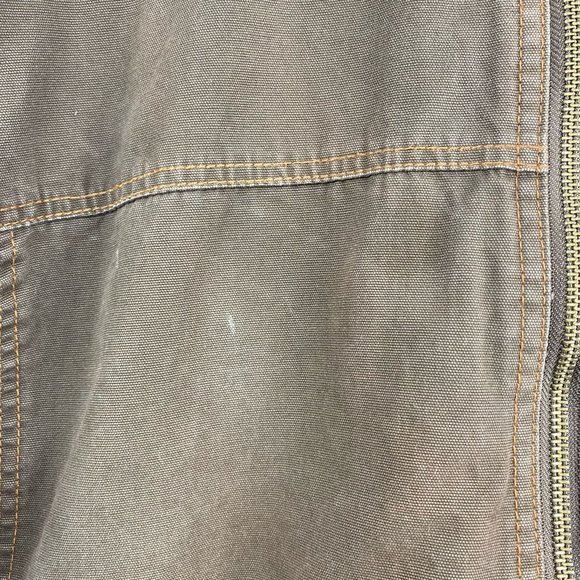 Wolverine Mens Fleece Lined Insulated Canvas Coat Jacket Heavy Duty Brown XXL - Picture 9 of 11